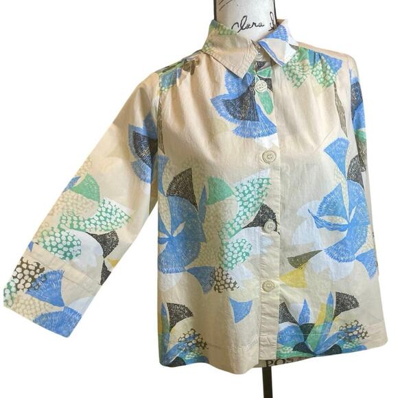 MAISA COPENHAGEN IDAKAI SHIRT COTTON SZ XS BUTTON UP VERSATILE LOOSELY STYLISH - Picture 9 of 16